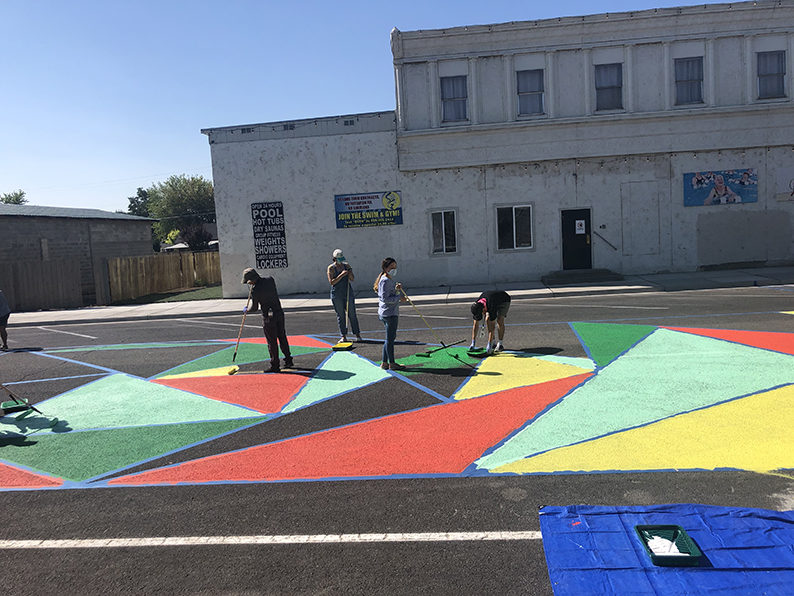 Bättre Block barn målning asfalt 600h
