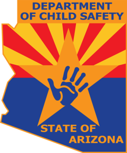 Logo Arizonského oddělení bezpečnosti dětí