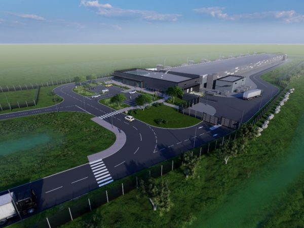 Rendered image of the planned datacenter in Roskilde