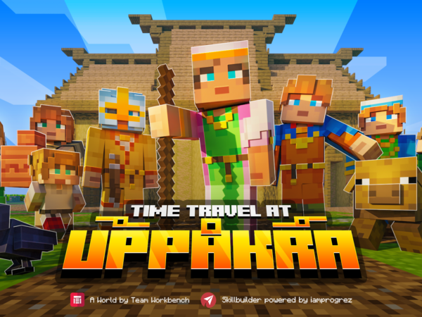 Perjalanan waktu di tangkapan layar Uppakra Minecraft