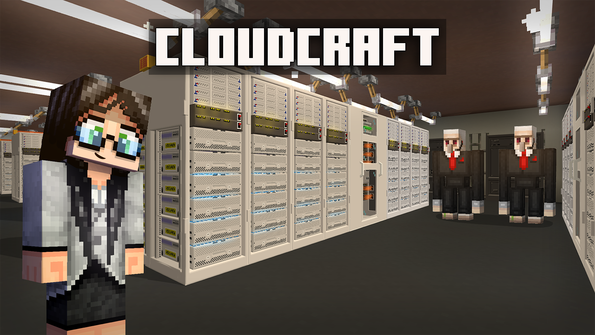Et skærmbillede af Minecraft Education i Cloudcraft