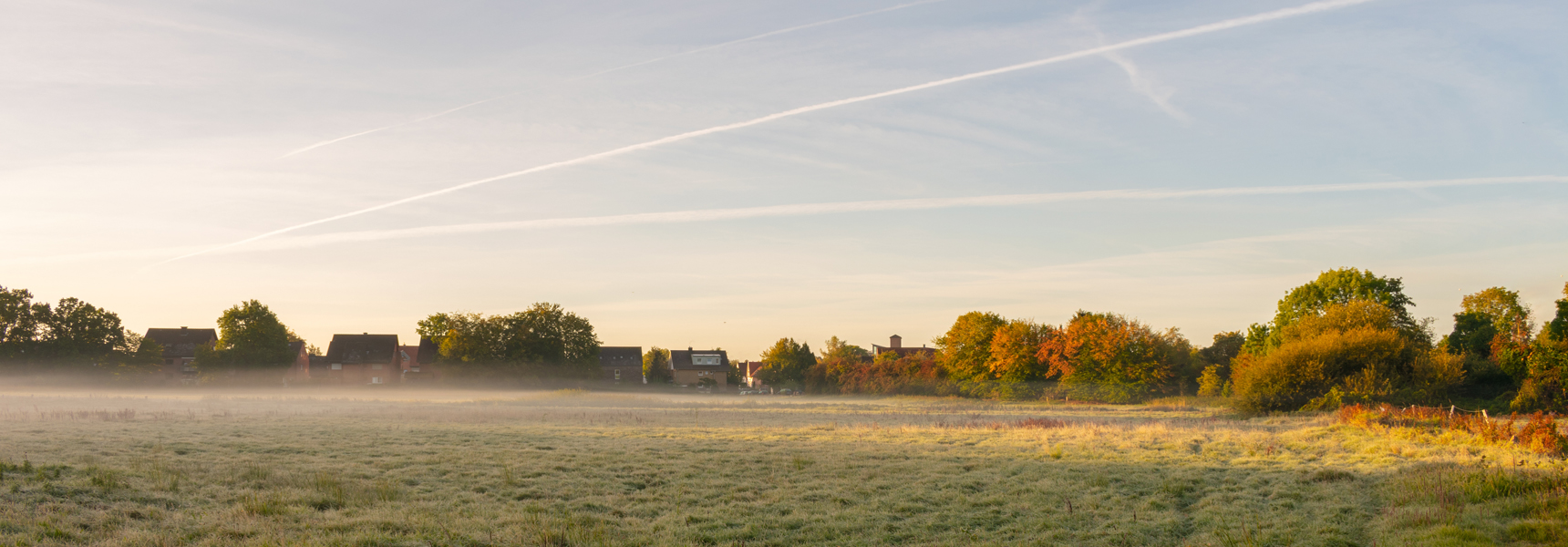 Beautiful landscape in Nordrhein Westfalen in the morning