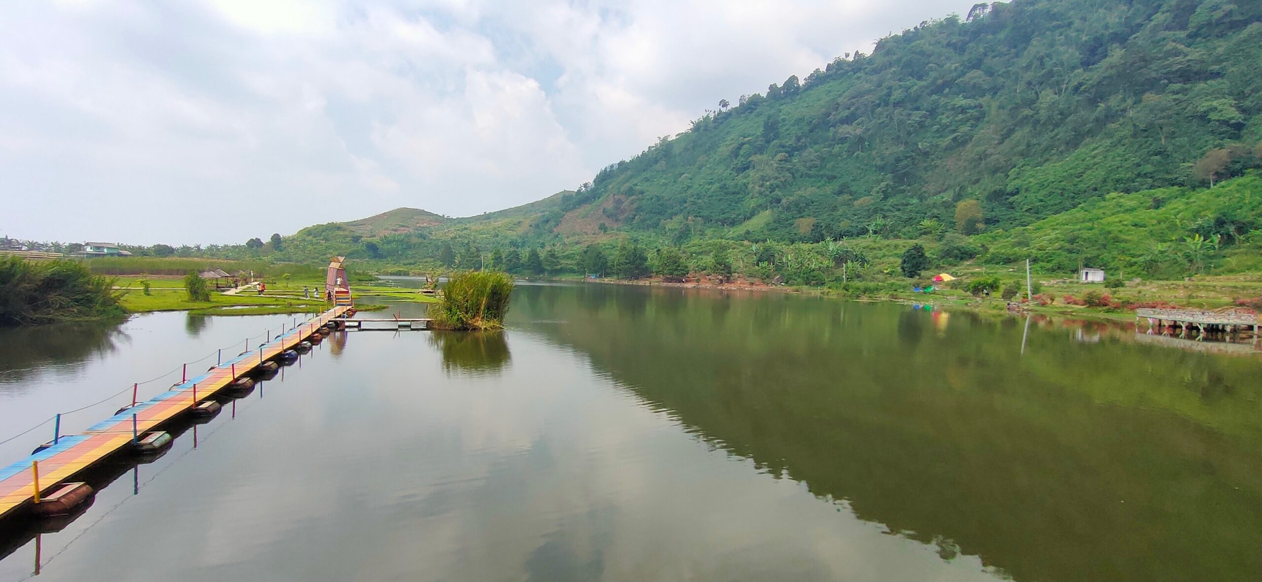 "Situ rawa gede", one of the best tourist attractions in west java Indonesia, picture taken at Jonggol Indonesia