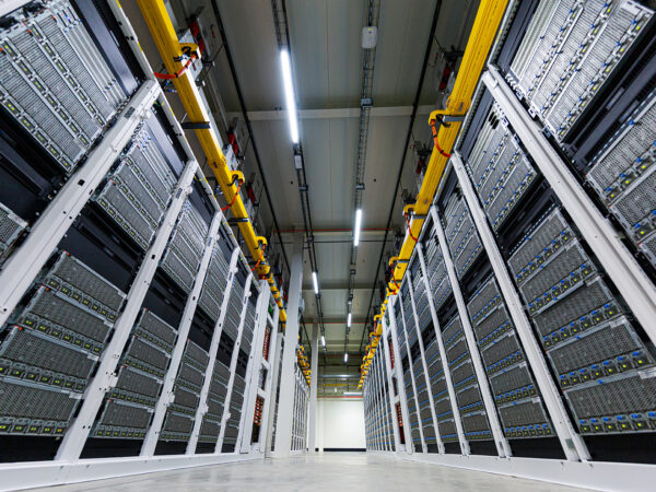 Servere i et datacenter