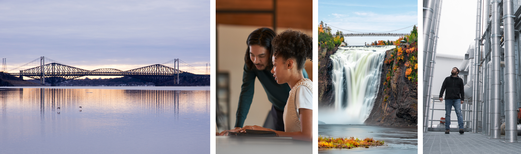 Collage of images from Quebec