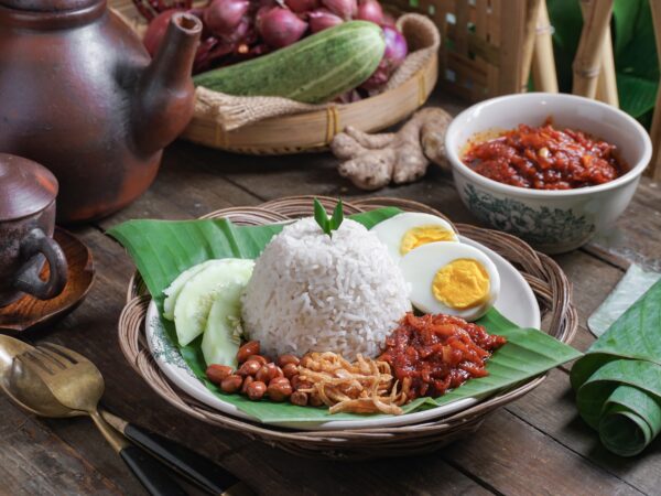 Nasai Lemak, a Malaysian rice dish