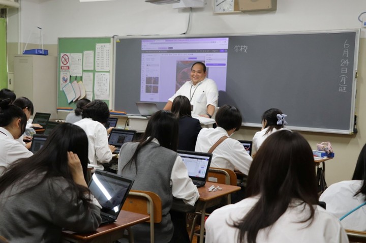 Fashion engineering teacher Naoki Takata is part of a pioneering group of educators in Osaka who are bringing ethical AI education into their classrooms, thanks to the mirAI for Japan program.