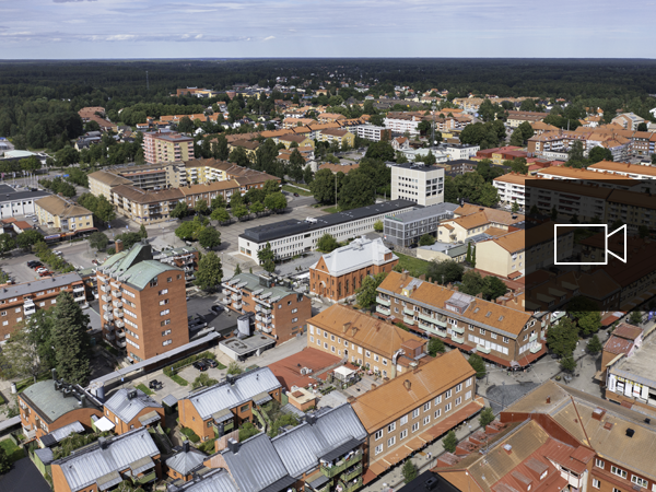 Flygfoto över Sandviken, Sverige