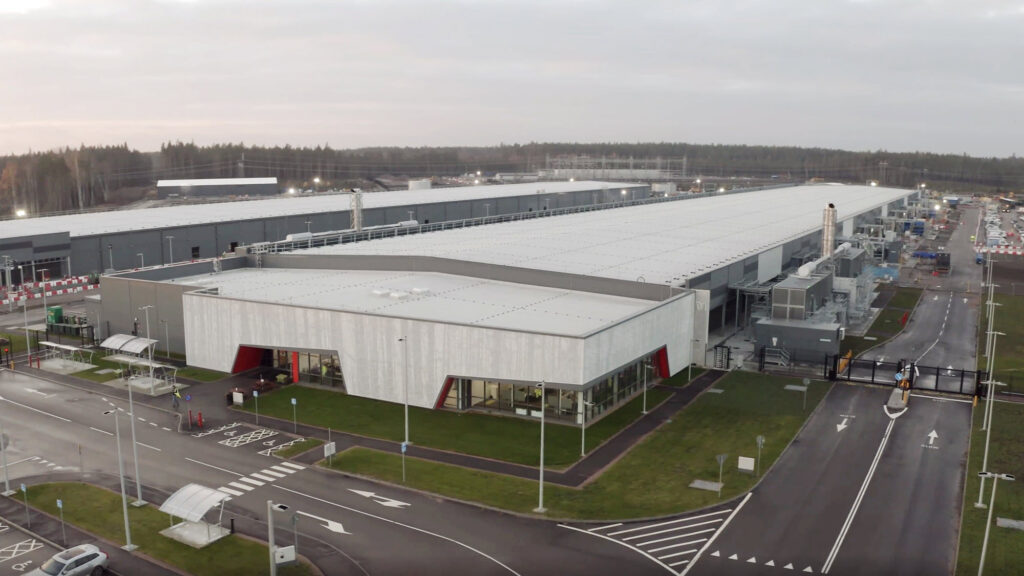 Aerial view of the Microsoft datacenter in Sweden