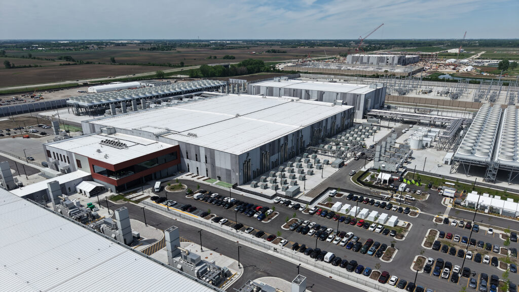 Aerial image of the Microsoft datacenter in Mount Pleasant