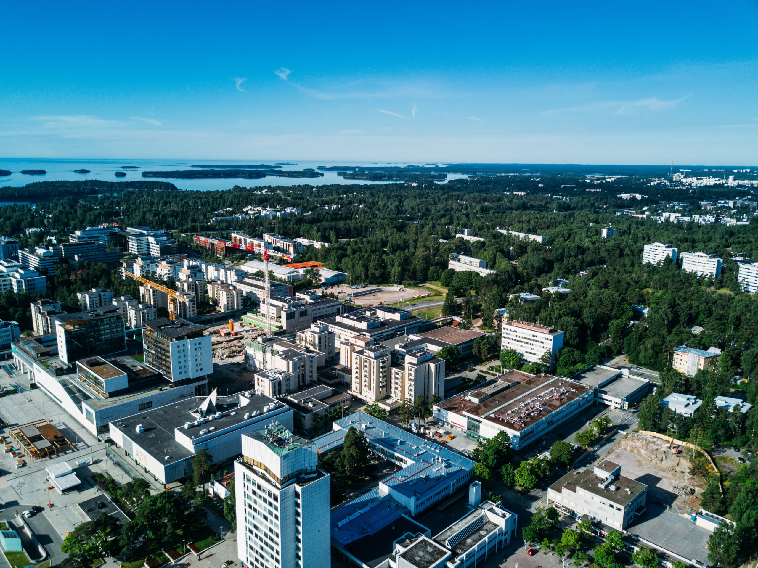 Aerial photo of Espoo, Finland